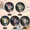 50 Pieces Sugar Skull Balloons Day of The Dead Balloons Halloween Latex Balloons 12 Inches Balloons for Halloween Day of The Dead Party Decoration Supplies